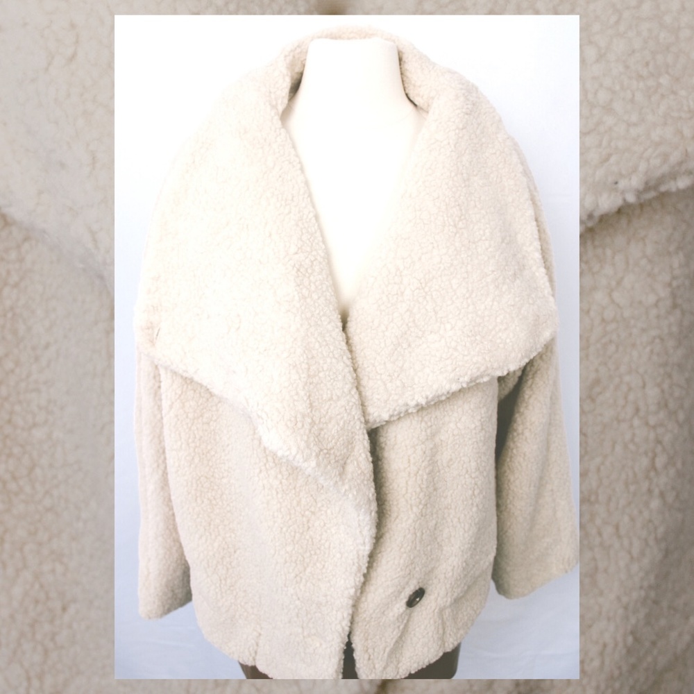 Cream teddy bear jacket